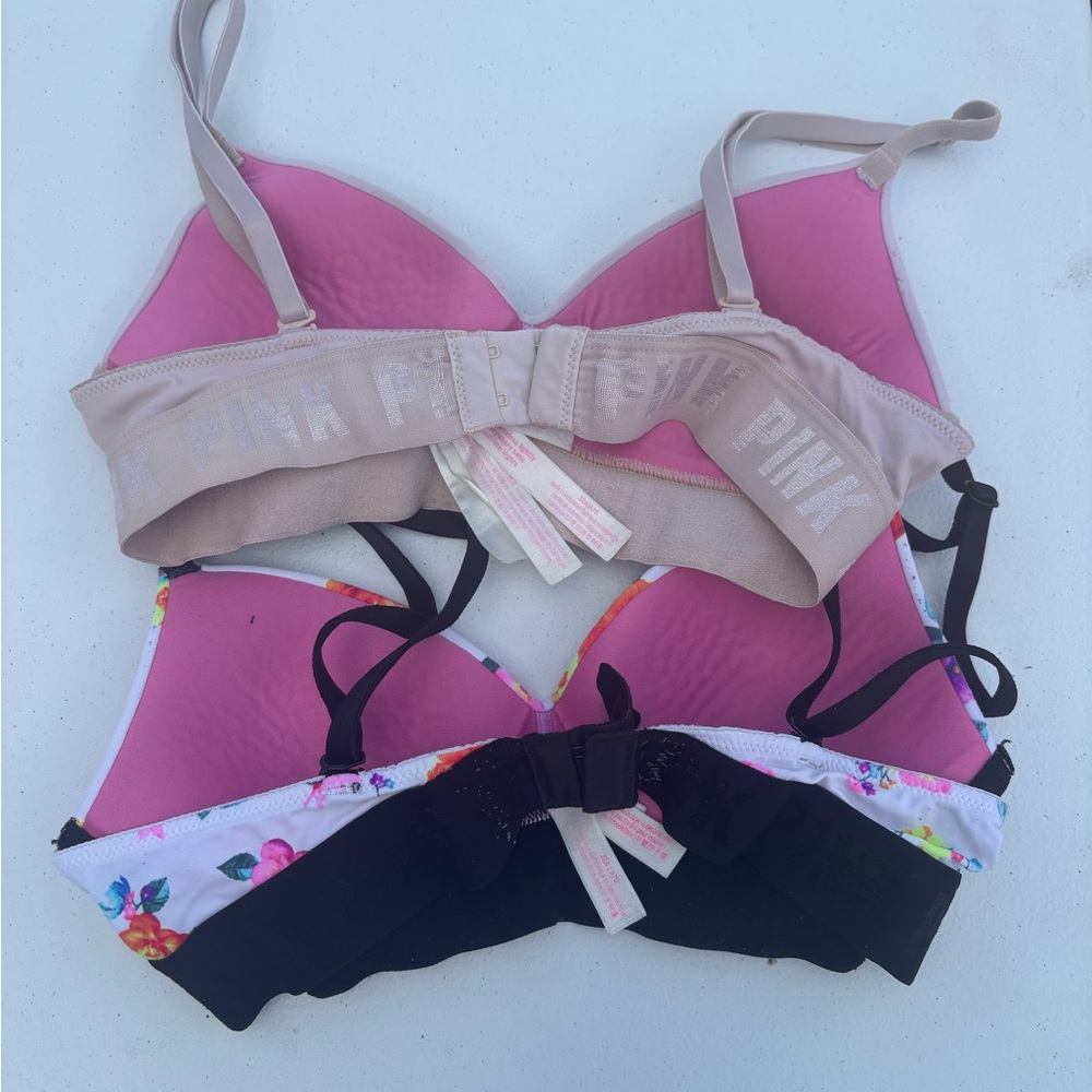 PINK Victoria's Secret Floral and Nude Bra Set - Picture 2 of 5